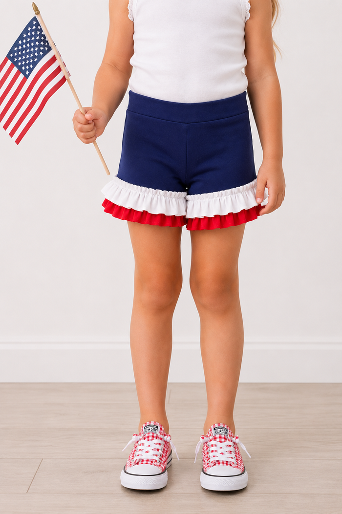 Madeline's Liberty ruffle shorts