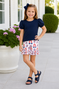 Madeline's Rainbow ruffle shorties